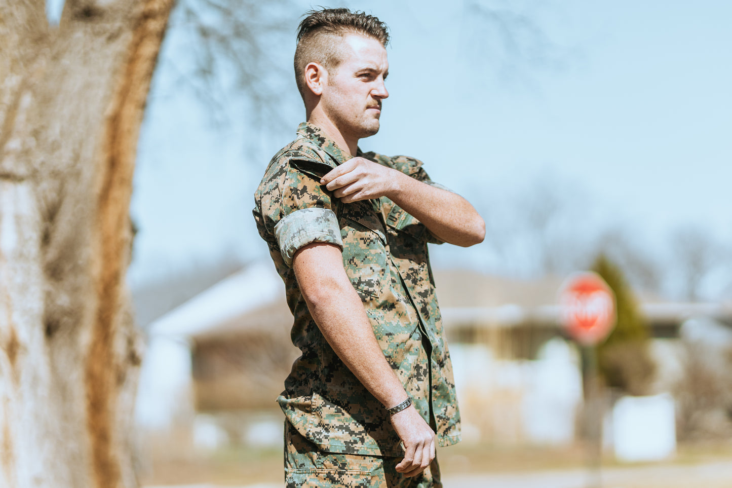 USMC Issued Woodland MARPAT Blouse
