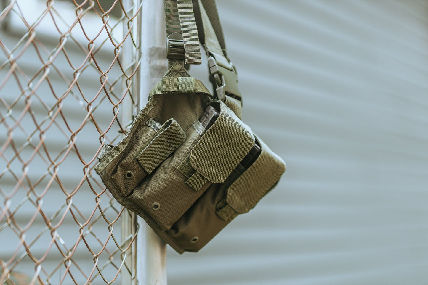 MIL-TEC OD MAG CARRIER CHEST RIG