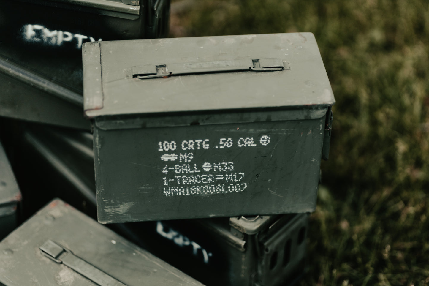USGI 50 CAL. AMMO CAN USED