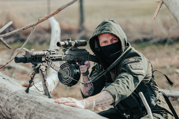 Olive Drab Green Hooded Combat Shirt