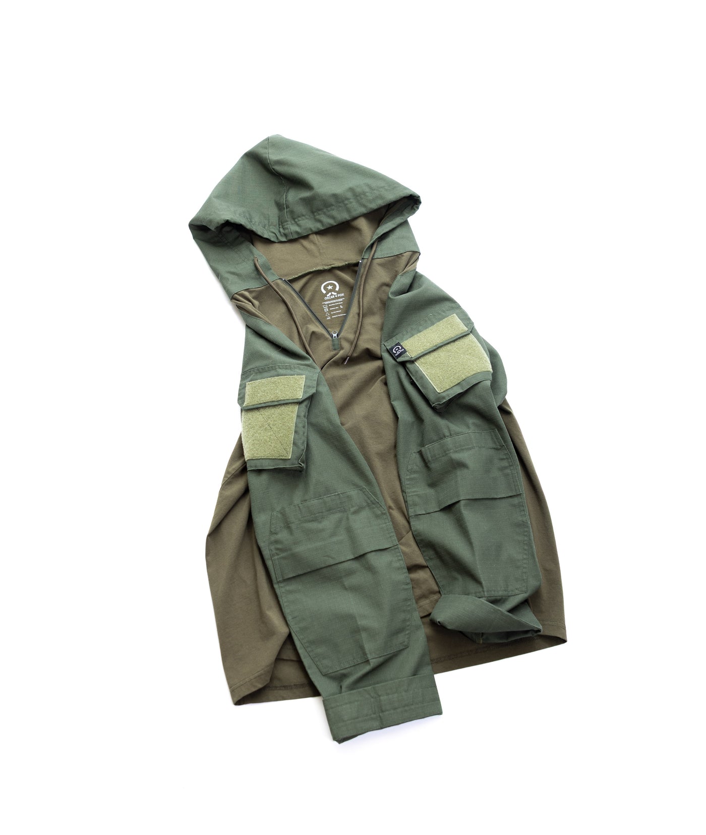 Olive Drab Green Hooded Combat Shirt