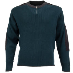 Dutch commando wool sweater, emerald