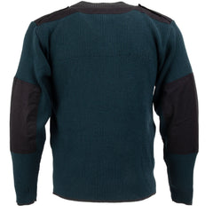 Dutch commando wool sweater, emerald, view 2
