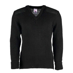 TW Kempton York Woolly Pully Vee Neck Sweater with Patches