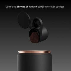 Arcadia Go Portable Rechargeable Turkish Coffee Maker, Black, US