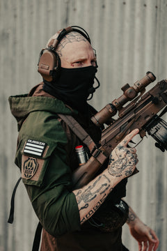 Olive Drab Green Hooded Combat Shirt