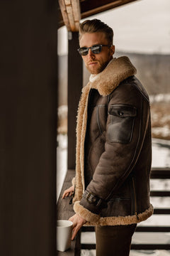 B-3 Sheepskin Longcoat Bomber