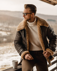 B-3 Sheepskin Longcoat Bomber