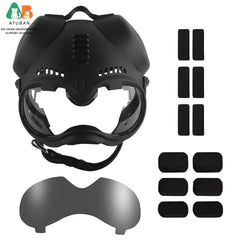 ATUBAN Tactical K9 Helmet for German Shepherd and Malinois - Adjustable Dog Helmet Removable Ear Guards,for Breed Working Dogs