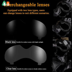 ATUBAN Tactical K9 Helmet for German Shepherd and Malinois - Adjustable Dog Helmet Removable Ear Guards,for Breed Working Dogs