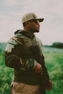 M81 Woodland Green Hooded Combat Shirt
