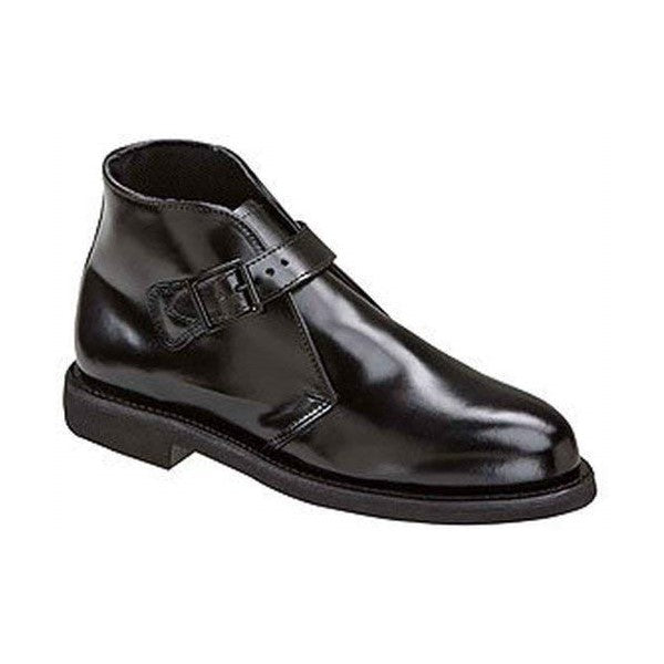Leather Chukka Boot with Buckle Closure