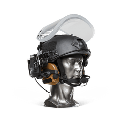 Ballistic Helmet with Face Shield - NIJ Level IIIA+