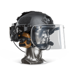 Ballistic Helmet with Face Shield - NIJ Level IIIA+