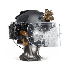 Ballistic Helmet with Face Shield - NIJ Level IIIA+