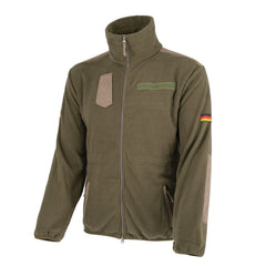 German Bundeswehr olive fleece jacket