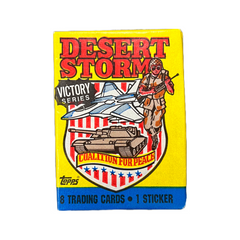 Topps Desert Storm trading card pack, view 2