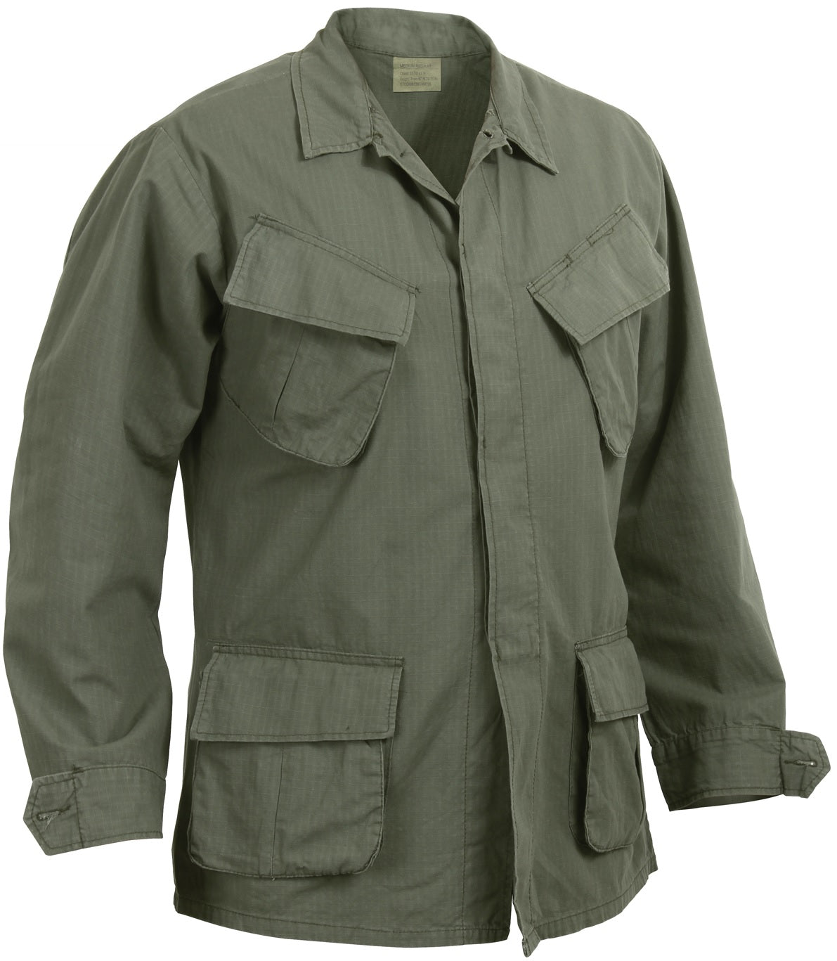 Rothco Vintage Vietnam Fatigue Shirt Rip-Stop with Slant Pockets